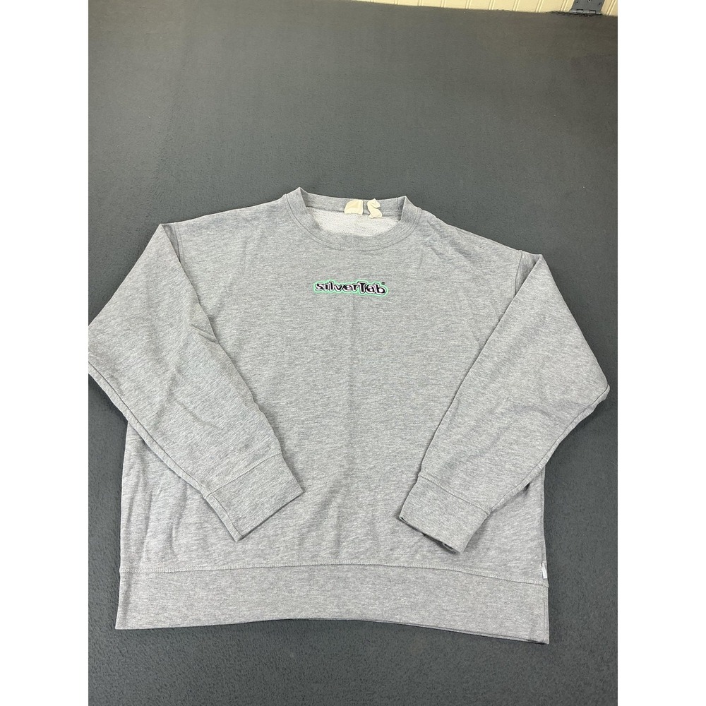 Levi's SilverTab Sweatshirt Mens XL Gray Pullover Lightweight Logo Fleece